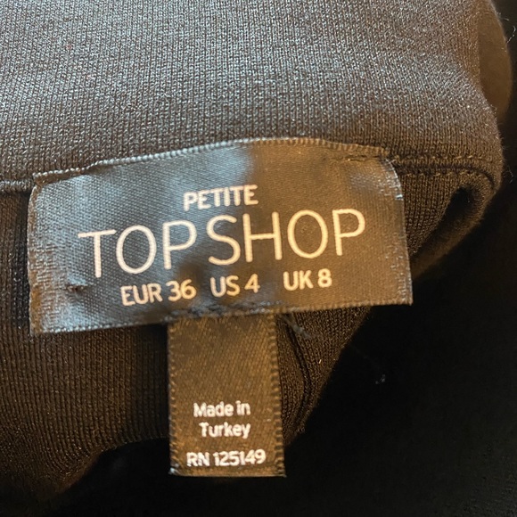 Topshop black corset waist miniskirt - Picture 3 of 3